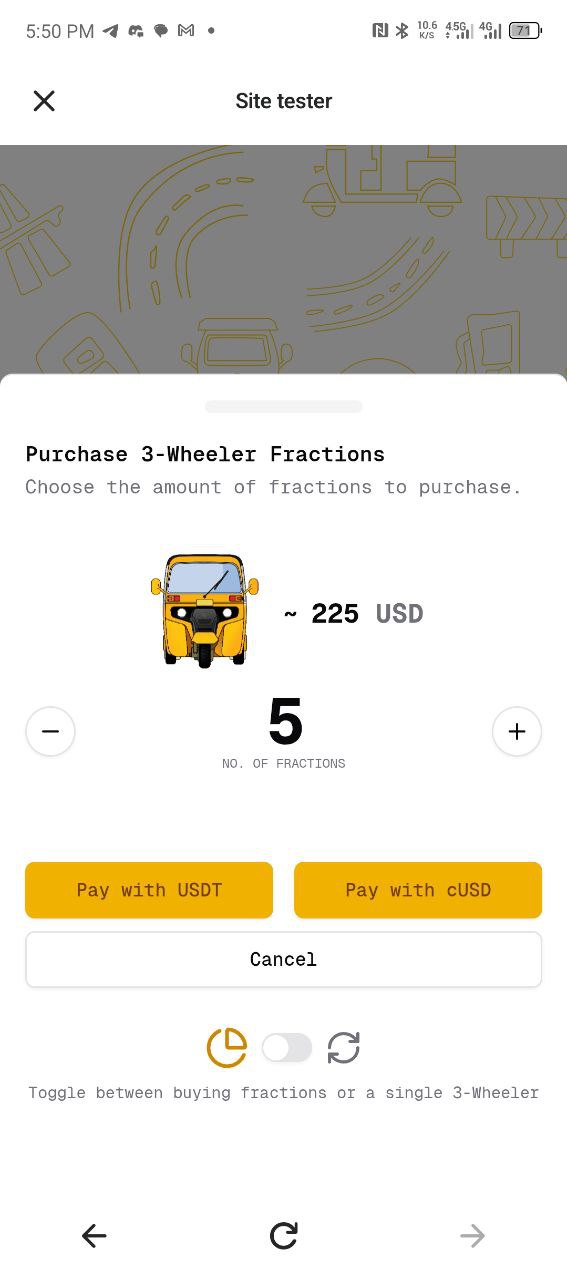 3-Wheeler Bike Club - Farcaster Mini Apps screenshot